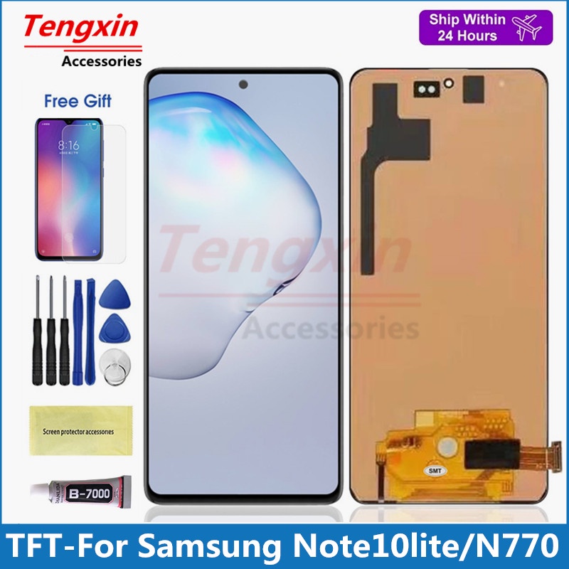 อะไหล่หน้าจอสัมผัสดิจิทัล Lcd Note10 Lite N770 สําหรับ Samsung Galaxy Note 10 Lite N770F DS N770F DSM