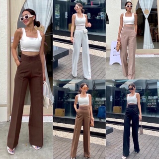 🏖🏖 Claudia classy pant   กางเกงขายาวทรงกระบอกมาใหม่ล่าสุด รุ่นนี้แบบสวยมาก