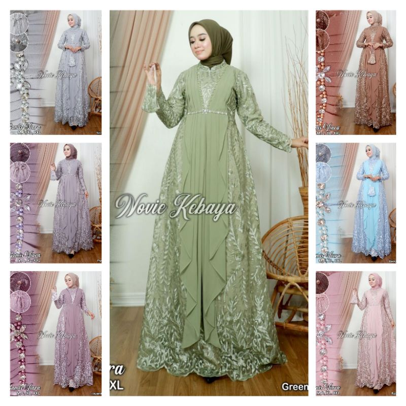 Pict Viara noviekebaya gamis / gamis โมเดิร์น / party gamis / Eid gamis / เพื่อนเจ้าสาว / gamis / ga