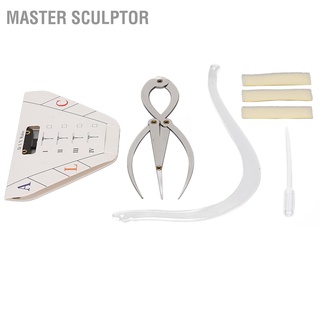 Master Sculptor Eyebrow Tattoo Ruler Set Mapping Positioning Shaper Stencil Microblading Tool Accessory