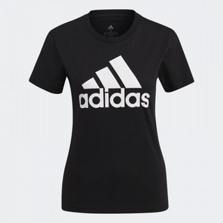 Adidas เสื้อกีฬาผู้หญิง LOUNGEWEAR Essentials Logo Tee | Black/White ( GL0722 )