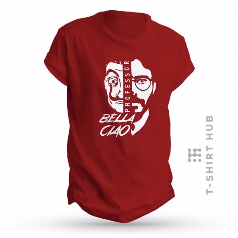 เสื้อยืด MONEY HEIST FT PROFESSORS BELLA CIAO