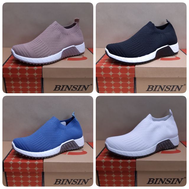 Binsin By Baoji รองเท้าผ้าใบ รุ่น BNS629 (สีกะปิ, ดำ, ฟ้า, ขาว)