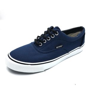 รองเท้าผ้าใบ ทรง Vans V4. สีกรม ไซส์ 39-43