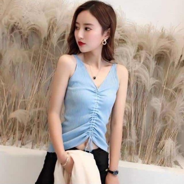 MKL จัดส่งจากประเทศไทย พร้อมส่ง เสื้อแขนกุดเซ็กซี่สวมใส่สบาย #9902