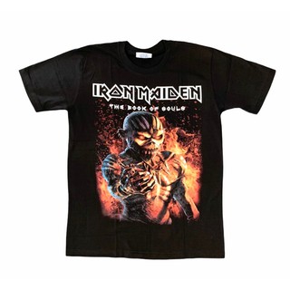 IR067 เสื้อเรืองแสงยืดวงร็อค IRON MAIDEN ไอรอน เมเดน เสื้อวง เสื้อยืดไอรอนเมเดน เสื้อวินเทจ