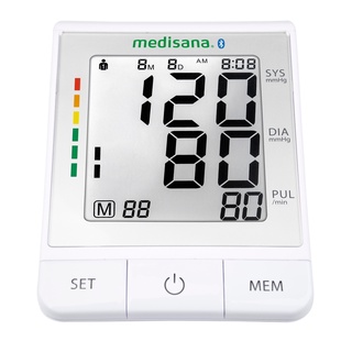 เชื่อมต่อมือถือได้ Medisana เครื่องวัดความดันโลหิตต้นแขน BU 530 รับประกัน 3 ปี