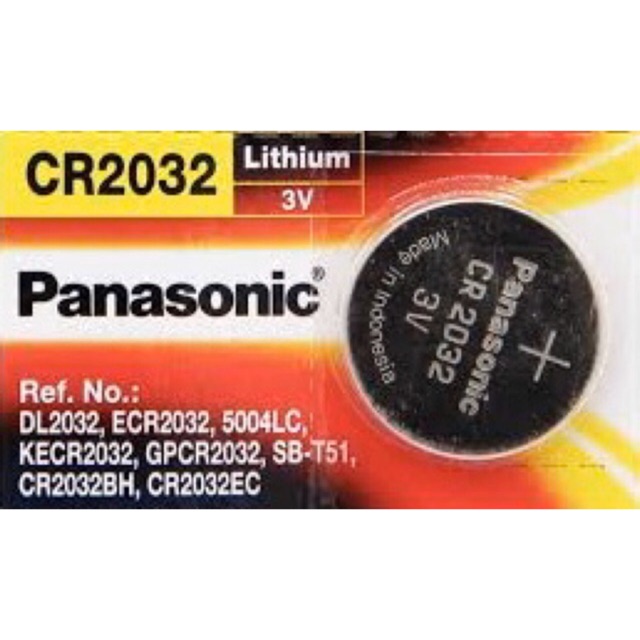 Panasonic Lithium ถ่านเม็ดกระดุมลิเทียม (1 ก้อน) ขนาด 3 V CR2032 CR-2032/5BE