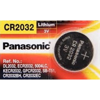 Panasonic Lithium ถ่านเม็ดกระดุมลิเทียม (1 ก้อน) ขนาด 3 V CR2032 CR-2032/5BE