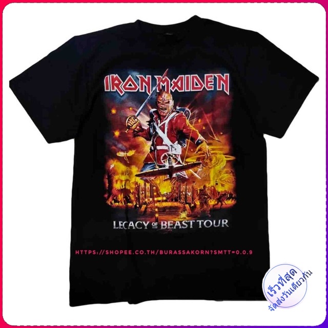 เสื้อวง Iron Maiden rock Tshirt เสื้อวงร็อค Iron Maiden