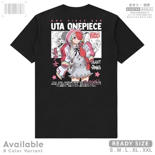 Kaos เสื้อยืด พิมพ์ลายอนิเมะวันพีช RED FILM UTA - Baju Distro Manga Waifu Japan x A1678 Kisetsu