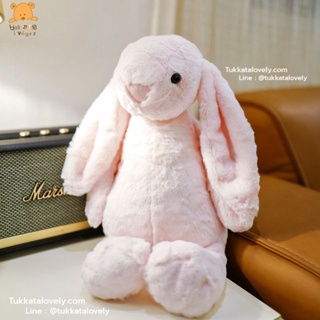 ♂ตุ๊กตากระต่ายหูยาว JellyCat สีชมพูอ่อน♞