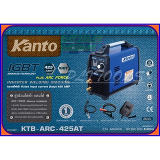 KANTO ตู้เชื่อม inverter 400Amp. เชื่อม 2.6 - 4 มม.(ไฟตก 160V. ก็ยังใช้งานได้)รุ่น KTB-ARC-425AT