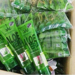 Polvera gel หลอดใหญ่ ว่านหางจรเข้ เข้มข้นสุดฮอต 120 กรัม