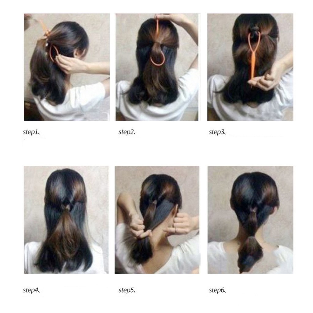 (Q-66) อุปกรณ์ช่วยเก็บผม เกล้าผมได้ง่าย ทำผม ราคา ถูกที่สุด ดีลบีเคเค แกลเลอรีภาพที่ 6