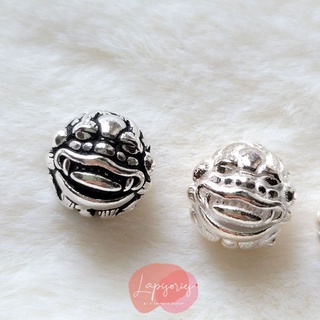 ชาร์มเงินแท้925 ปี่เซียะ หน้าปี่เซียะ ดูดทรัพย์ DIY CHARM ตัวตกแต่งกำไล เครื่องราง