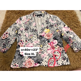 Clearance Sales🔥🔥 Floral Blazer งานแบรนด์ทรงสวย .