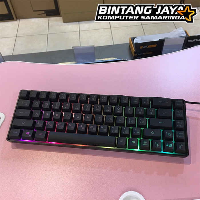 Rexus K68M Battlefire RGB Membrane Mini Gaming Keyboard