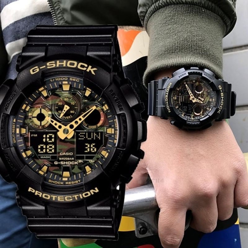 Casio นาฬิกาข้อมือ G-Shock GA-100CF-1A9 (Black)