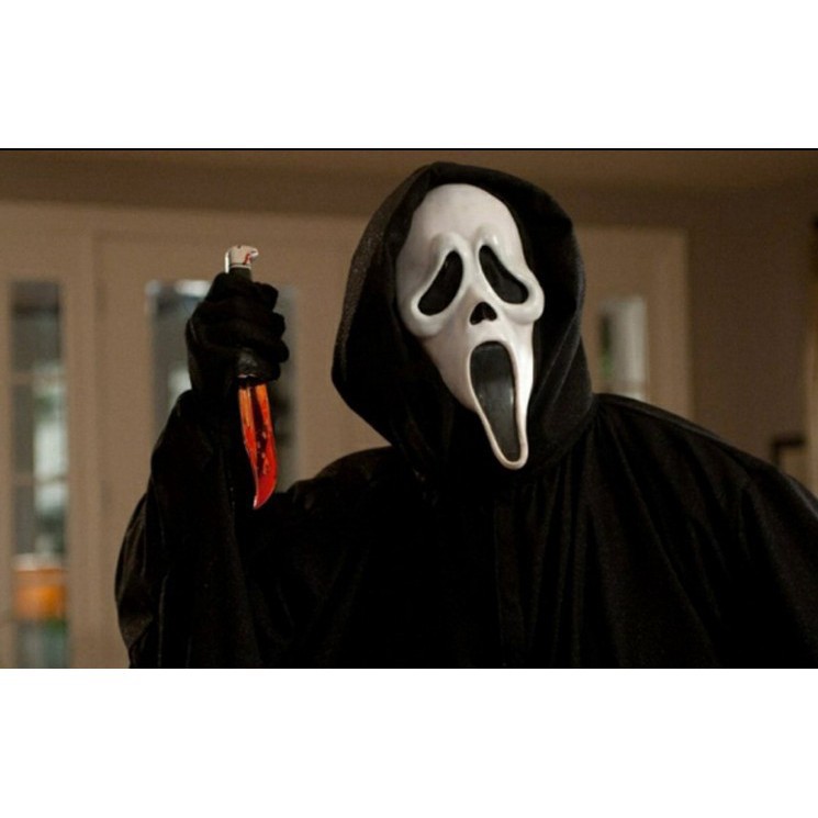 HALLOWEEN GHOST MASK/COSTUME COSTUME /GHOST/- หน้ากากฮาโลวีน Ghost Face มีฮู้ด