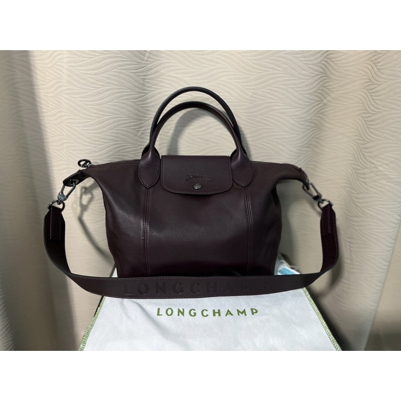กระเป๋า Longchamp  Le Pliage Cuir top handle bag