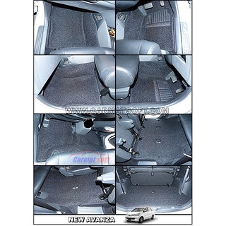 พรมดักฝุ่นไวนิล NEW AVANZA เต็มคัน เข้ารูป