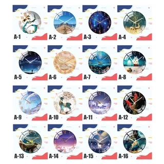 นาฬิกาแขวนผนัง ตกแต่งบ้าน มีลายให้เลือก 16 แบบ ใช้ตกแต่งผนัง ขนาด 30cm x 30cm แถม ถ่านฟรี