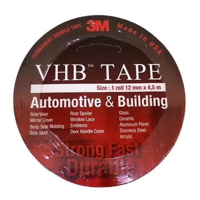 เทปคู่ 3M VHB Original 3M 24mm x 4.5M 12mm x 4.5M