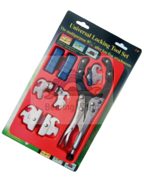 WINTON คีมล๊อค อเนกประสงค์ (Universal Locking Tool Set) ใช้งานได้หลากหลาย ขนาด 9.1/2″ มีตัวช่วยจับ 5 แบบ