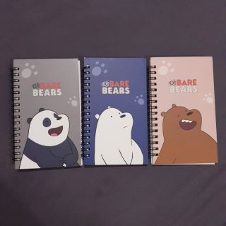 สมุดโน๊ตปกแข็งสันห่วง WE BARE BEARS