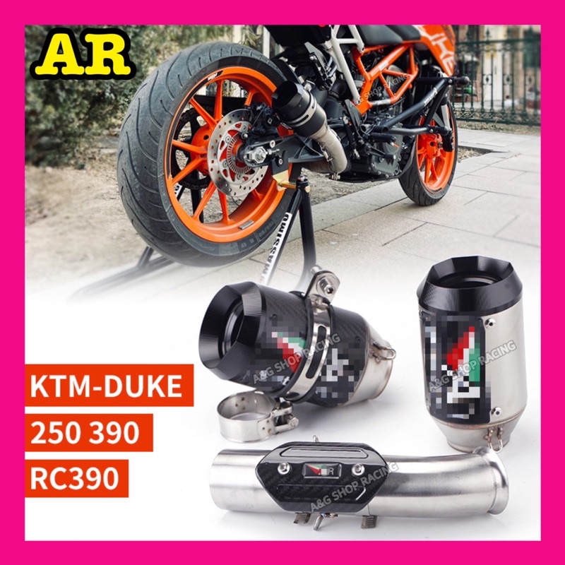 ท่อAR KTM DUKE250 DUKE390 RC390 สลิปออน
