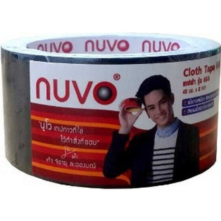 🔥สินค้าขายดี!! NUVO เทปผ้า รุ่น 666 ขนาด 48 มม.x 8 หลา สีดำ Chemicals