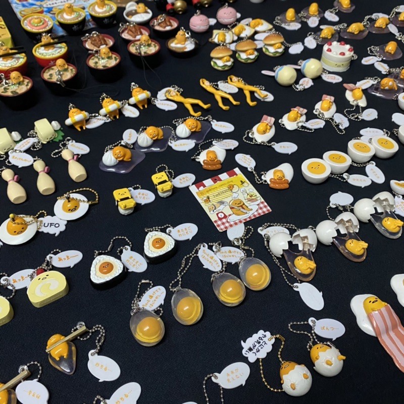 🧲มีหลายแบบเลื่อนดู🧲พวงกุญแจไข่ขี้เกียจ Gudetama เกาะแก้วไข่ขี้เกียจ กาชาปอง - รูปที่ 6