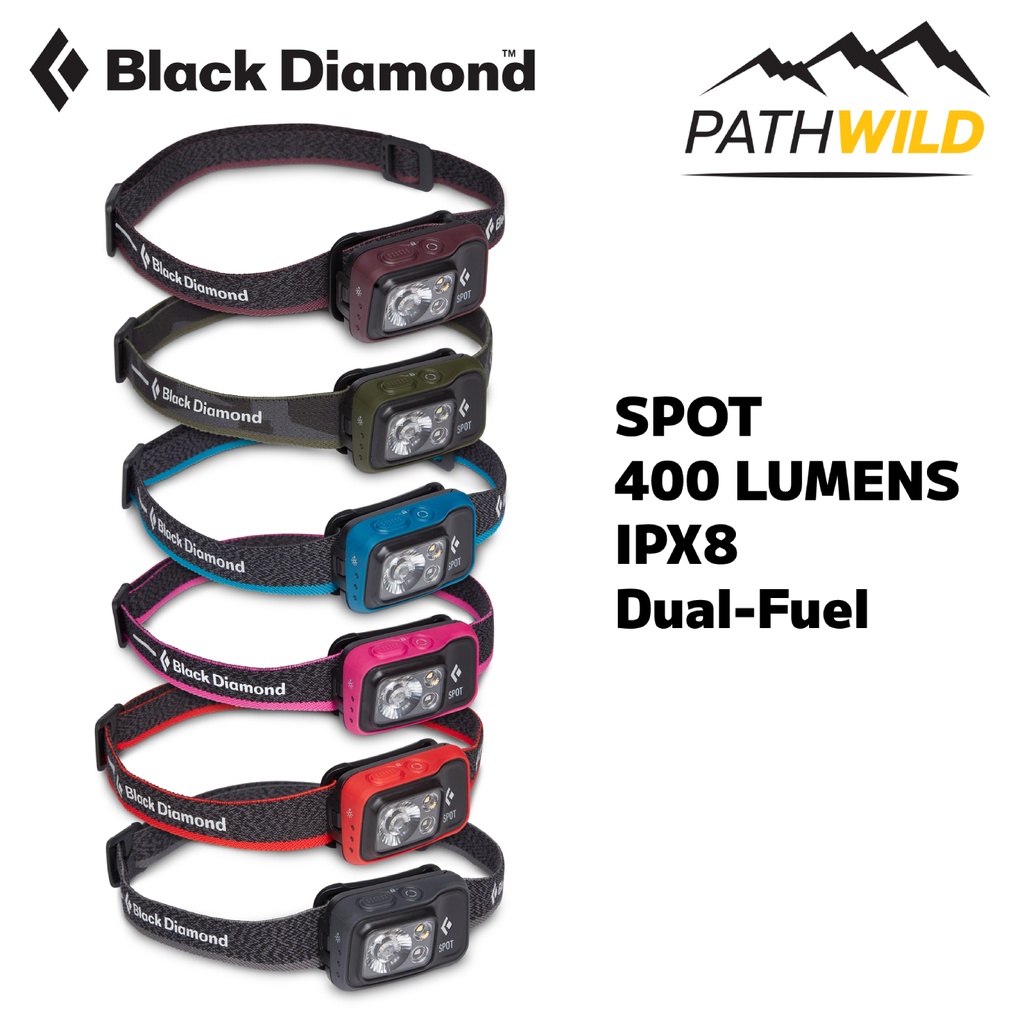 ไฟฉายคาดหัว BLACK DIAMOND SPOT 400 LUMENS HEADLAMP ความสว่าง 400 lm ฟังก์ชั่นการใช้งาน เหมาะทั้งเดิน