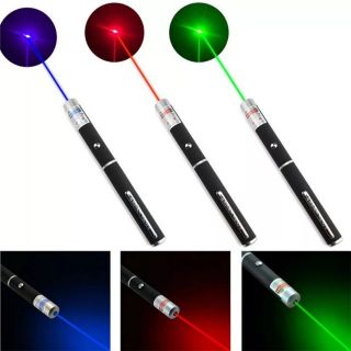 Garberiel ปากกาเลเซอร์ Red/Purple/ Green Laser Pointer 200 mW (Black/Silver)