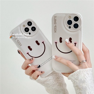 เคสมือถือ แบบนิ่ม ลายหน้ายิ้ม สําหรับ Samsung S21 S20 FE S22 S21 S20 Note 20 Plus M23 M33 M52 M53