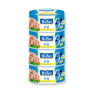 ว๊าว🍟 ซีเล็ค ฟิตต์ ทูน่าแซนวิชในน้ำเกลือ 165 กรัม x 4 กระป๋อง Sealect Fitt Tuna Sandwich in Brine 165 g x 4 Cans