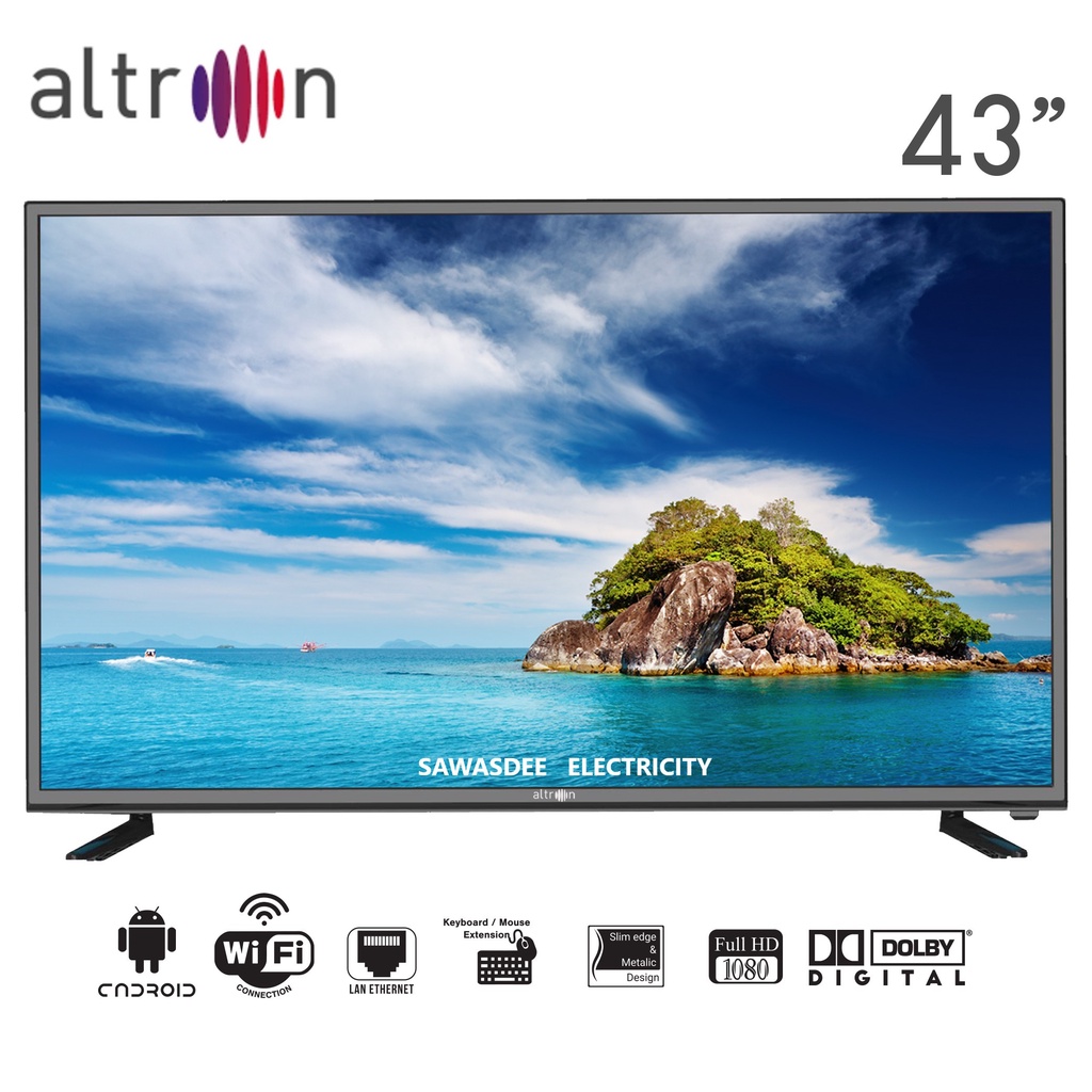 Altron Full HD LED Smart TV ขนาด 43 นิ้ว รุ่น LTV-4302 ประกันเครื่องและหลอดภาพ 3 ปี