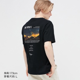 Uniqlo UT เสื้อยืดแขนสั้น พิมพ์ลายแฟนตาซี Final Fantasy สําหรับผู้ชาย (Final Fantasy-X) 449083