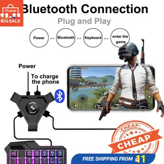 Pubg เมาส์เล่นเกมสำหรับ Android Phone to PC Bluetooth Adapter