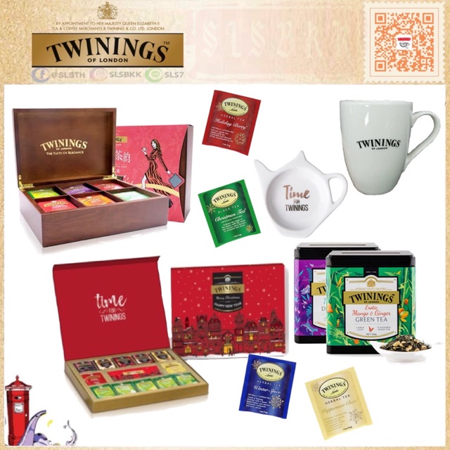 🇬🇧Twining's🎁Gift Set loose leaf tea，tea box，mug，tea bag tidy，tea bag