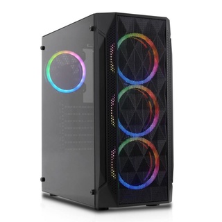 CASE ATX VERMAX WINDMESH  (BLACK) (รับประกัน1ปี)