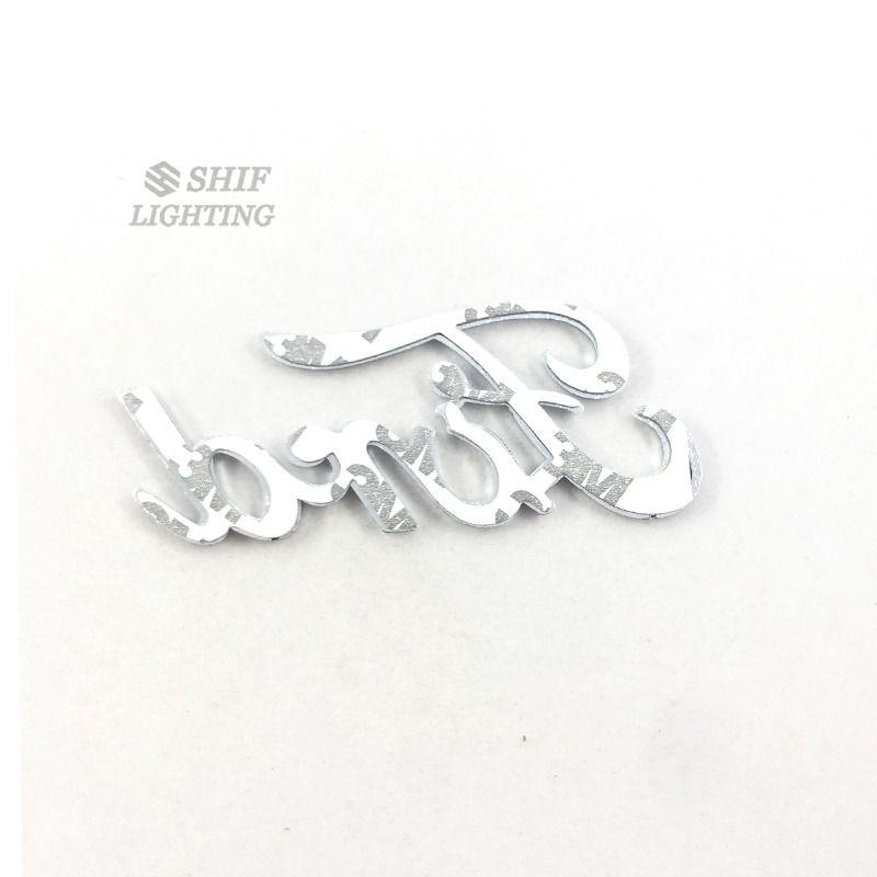 1 X ABS Chrome FORD Letter โลโก้ Auto Trunk ฝาปิดสัญลักษณ์ป้ายสติกเกอร์รูปลอกสําหรับ FORD - รูปที่ 4