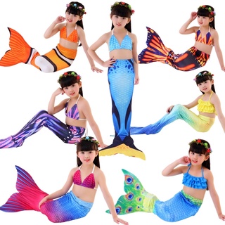 ชุดนางเงือก หางนางเงือก ชุดว่ายน้ำเด็ก แฟนซีเมอเมดMermaid