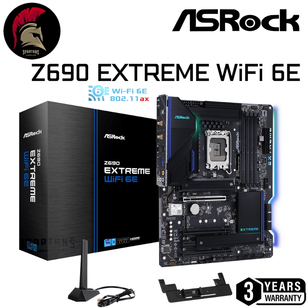 ASROCK Z690 Extreme WiFi 6E DDR4 MAINBOARD Intel GEN12 LGA 1700 เมน ...