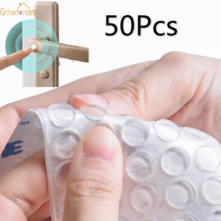 50PCS Protective Cushion Transparent Self Adhesive Round Silicone Buffer Pad Cupboard Furniture Door Home Crash Mat Damper