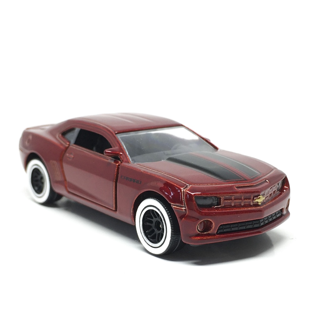 Majorette Chevrolet Camaro - Dark Red Color - Black Stripes /Wheels D6CSC /scale 1/62 (3 inches) no 