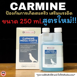 carmine(คาร์มีน)สูตรใหม่!!ป้อวกันการเกิดตะคริว และเพิ่มแรงอึด สำหรับสัตว์ปีก ขนาด250ml.