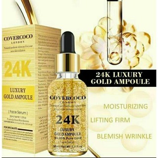 COVERCOCO LONDON Luxury 24k Gold Ampoule serum เซรั่มทองคำ 24K เกรดพรีเมี่ยม 30ml.