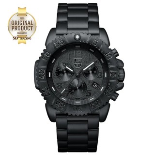 LUMINOX "รับประกันศูนย์2ปี" (NAVY SEAL COLORMARK CHRONO 3180 SERIES) XS.3182.BO - Stainless Steel BlackPVD - Black Out